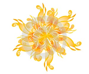 Gold Wispy Flower Blossoms photo