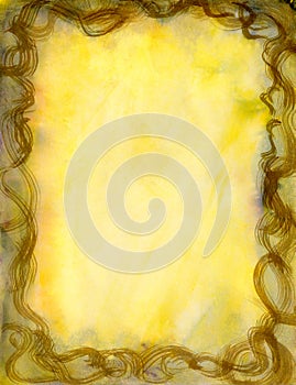 Gold and Yellow Border and Background
