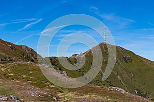 Goldeck - Panoramic view of majestic mountain summit Goldeck, Latschur group, Gailtal Alps, Carinthia, Austria