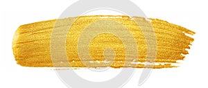 Malovat kartáč mrtvice. lesk zlato barva skvrna skvrna na bílém. zlato mrtvice reklamní formát primárně určen pro použití na webových stránkách lesklý 