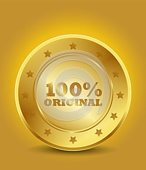 Golden 100% original seal