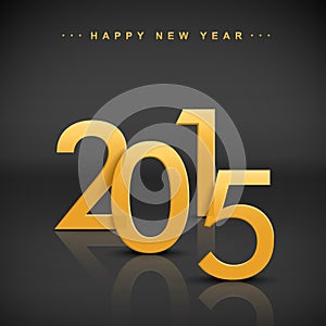 Golden 2015 happy new year
