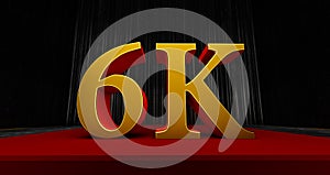 golden 6k or 6000 thank you, Web user Thank you celebrate of subscribers or followers and likes,