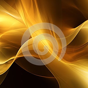 Golden abstract background, AI Generated