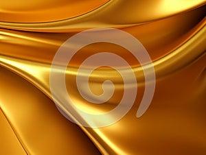 Golden abstract background, AI Generated