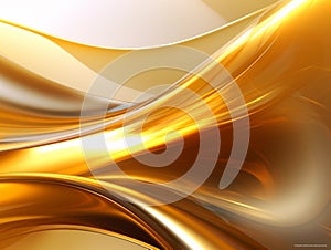 Golden abstract background, AI Generated