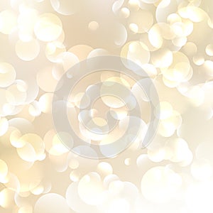 Golden Abstract Bokeh Background.