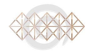 Golden Abstract Grid: Modern Geometric Pattern, vector design Generative AI