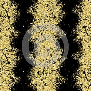 Golden abstract textured background, seamless pattern black gold shimmer shiny background for design