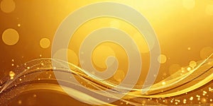 Golden Abstract Waves Background Luxury Festive Elegant Design