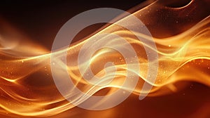 Abstract Gold Wave Background