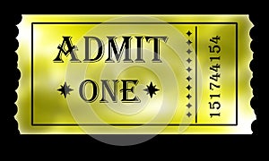 Golden admit one ticket