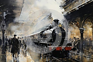 Golden Age Glory: A Monotype Ode to Railway\'s Past