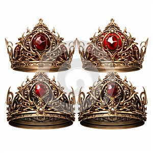 Golden Age Inspired Baroness Crowns: Adonna Khare\'s Precise And Sharp Organic Sculpting photo