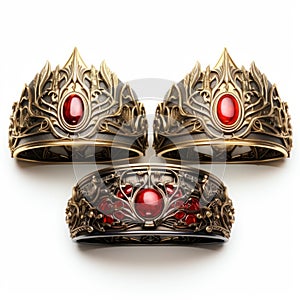 Golden Age Inspired Baroness Crowns: Adonna Khare\'s Precise And Sharp Organic Sculpting photo