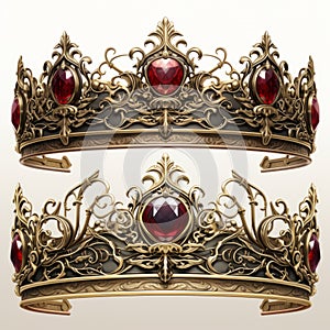 Golden Age Inspired Baroness Crowns: Adonna Khare\'s Precise And Sharp Organic Sculpting photo