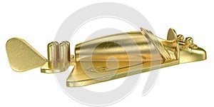 Golden airplane