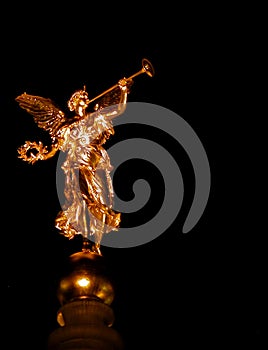 Golden angel in Dresden