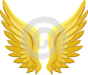 Zlatý andělská křídla  obdélník ohraničující tisknutelnou oblast 