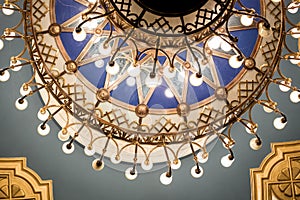 Golden antique chandeller