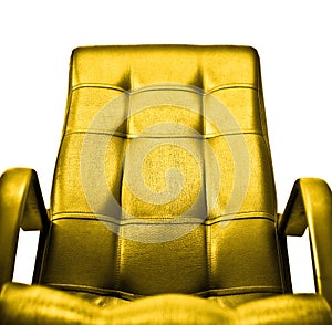 Golden armchair concept