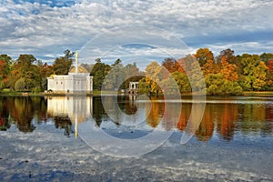 Golden autumn in in Catherine park, Tsarskoye Selo (Pushkin)