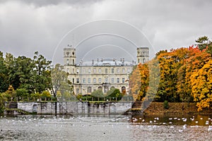 Golden autumn in Gatchina Park