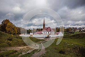 Golden autumn in Gatchina Park