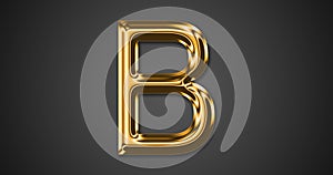 Golden alphabetical font B