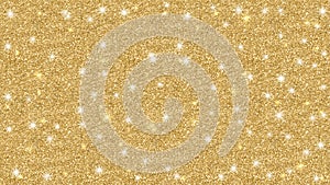 Vector Gold Texture Background with Glitters