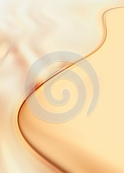 Golden background. Golden wave surface 3d render. Chic yellow metal texture. Liquid gold abstraction