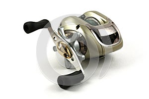 A Golden Baitcasting Reel Ready to go Fishing