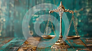 The Golden Balance Scale.AI generated image