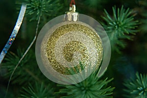 Christmas tree decoration on a tree