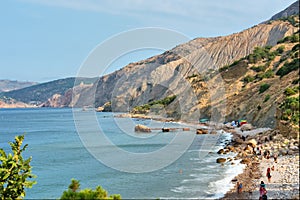 D'oro Spiaggia alba la luce 