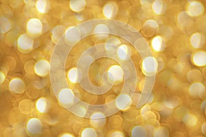 Golden beautiful abstract bokeh background