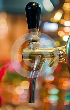 Golden beer tap