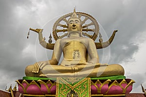 Golden Big Buddha statue, Wat Phra Yai temple Koh Samui