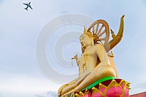 Golden big buddha the symbol and heart of samui island