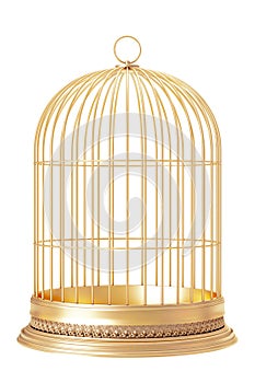 Golden bird cage