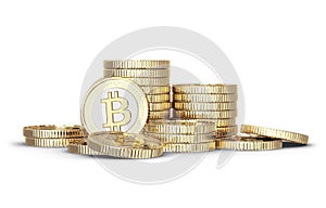 Golden Bitcoin photo