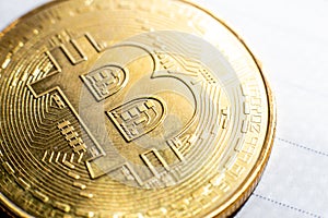 Golden bitcoin digital currency