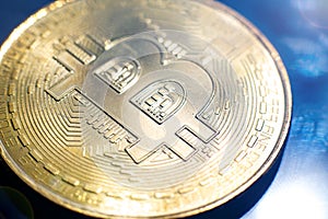 Golden bitcoin digital currency