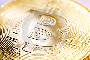 Golden bitcoin digital currency