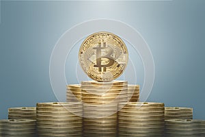 Golden bitcoin stack