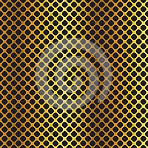 Golden black metallic diagonal grid background.