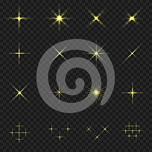 Golden blink icons