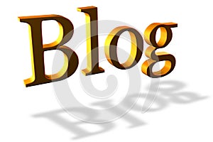 Golden blog header