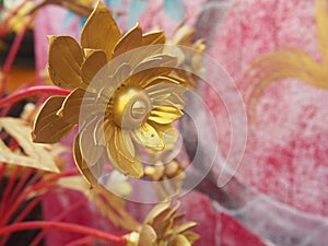 Golden Bloomed Lotus