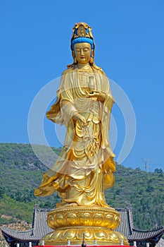 Golden Bodhisattva Statue